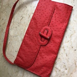 Red Clutch/Shoulder bag